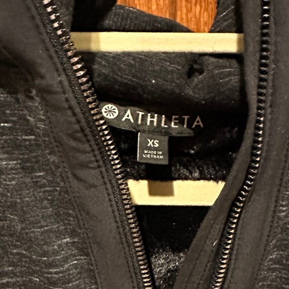 Athleta Black Zip-Up Jacket - Picture 2 of 12